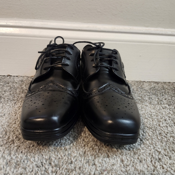 Deer Stags Ace Black Leather Oxfords Big Boy's Size 6M - Picture 2 of 11